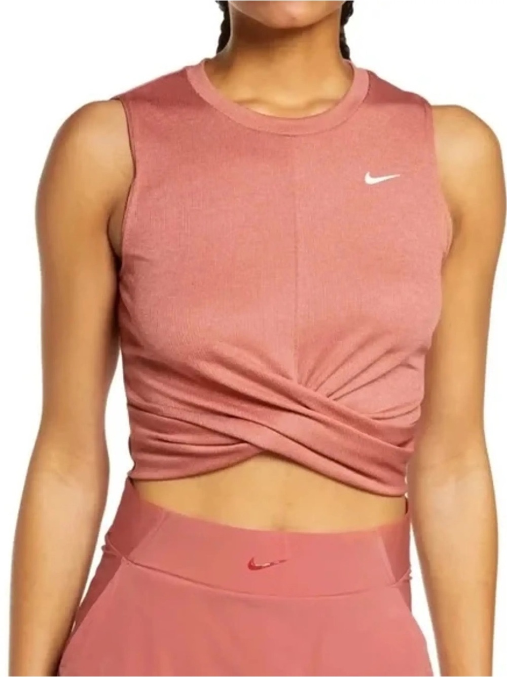 Nike Women’s Rose Dusty Twist Crop Top